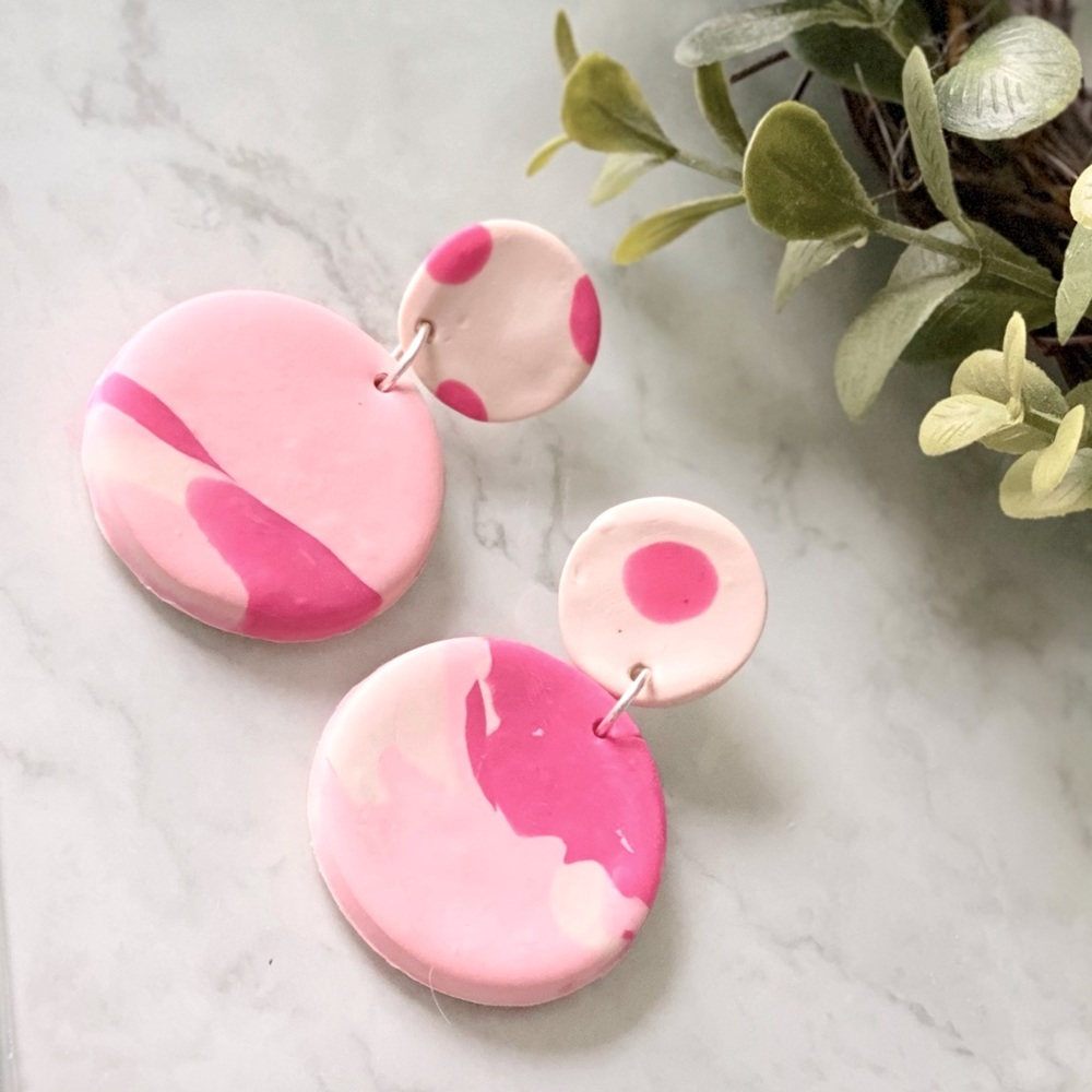 Polymer clay earrings